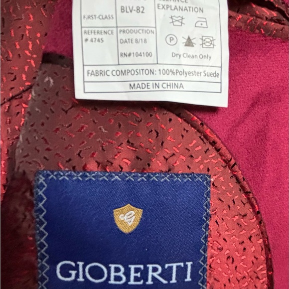 Kids' Classic Burgundy Blazer - Picture 4 of 5